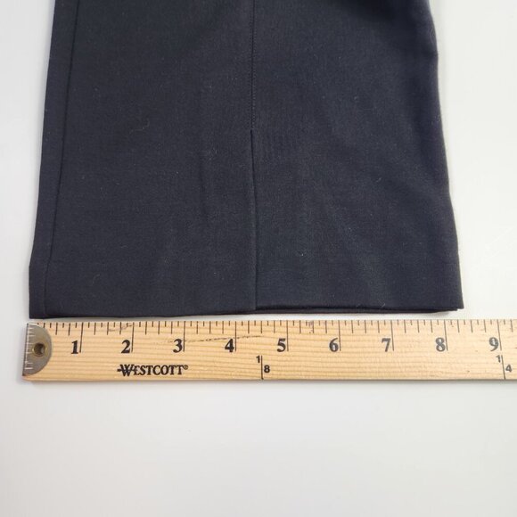 J. McLaughlin Black Straight Leg Slit Ankle Pants Trouser Size 12 - Picture 14 of 16